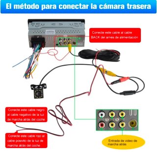 Radio Coche 1DIN CarPlay + Android Auto Inalámbric