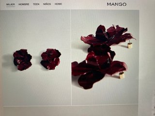 Pendientes MNG Flor Rojo