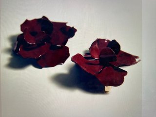 Pendientes MNG Flor Rojo