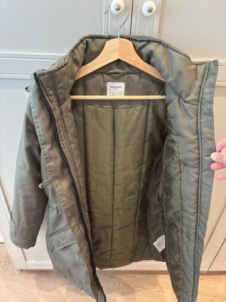 Abrigo verde militar mujer