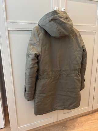 Abrigo verde militar mujer