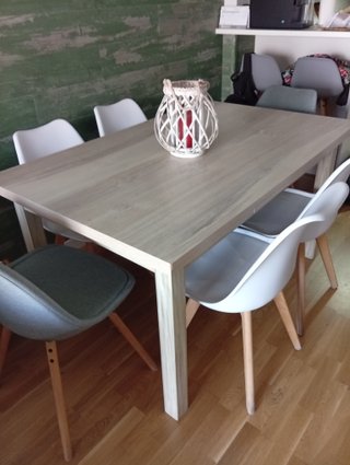 Mesa de comedor extensible madera