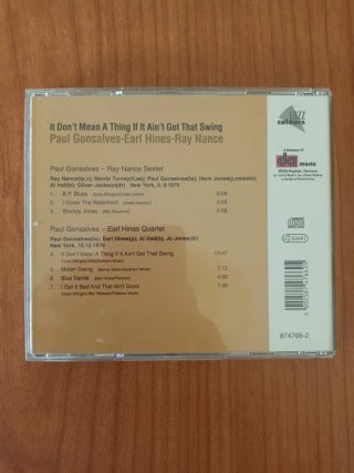 CD Jazz Paul Gonsalves It Don't Mean A Thing