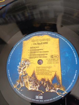 Doble Vinilo Iron Maiden Live After Death