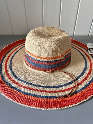Sombrero de paja multicolor