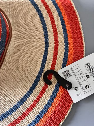 Sombrero de paja multicolor