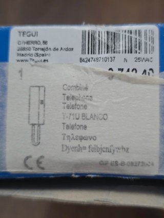 TELEFONILLOS GOLMAR Y TEGUI