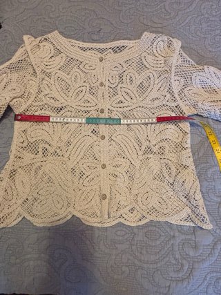 Chaqueta Guipur Beige Talla L