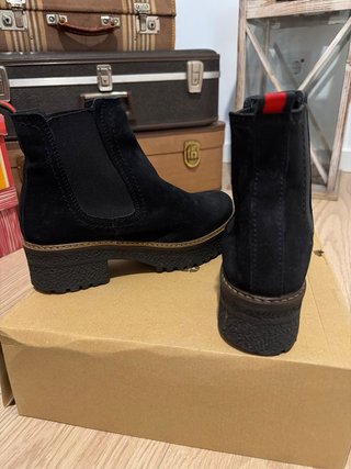 Zapatos Botines negros mujer Talla 38 de ante