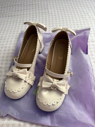 Tacones kawaii rosa claro
