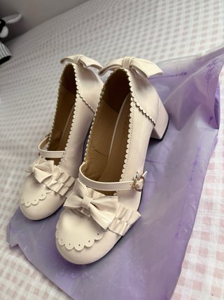 Tacones kawaii rosa claro