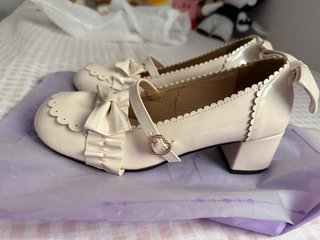 Tacones kawaii rosa claro
