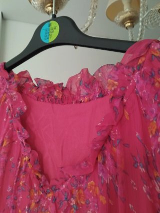 Vestido Seda Natural Multicolor Talla Única
