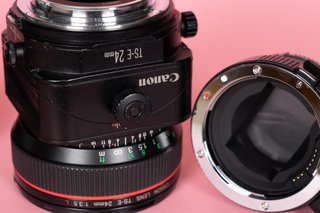 Objetivo Canon TS-E 24mm 1:3.5 L Adaptador Sony E