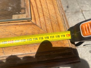 Mesa de centro madera y cristal