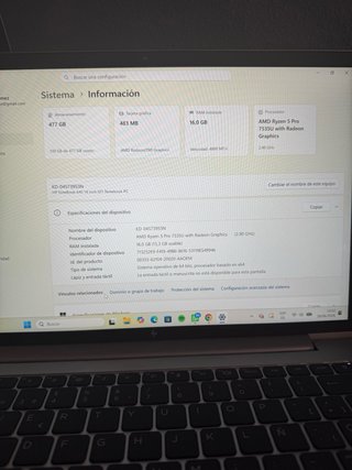 HP EliteBook Portátil 16GB ram