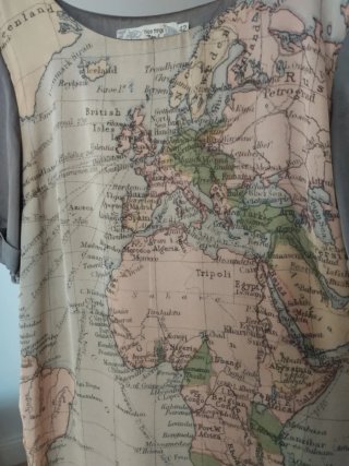 Vestido Nicething. Talla Única Mapa Mundi