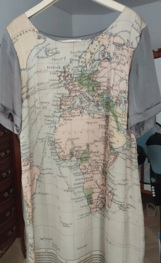 Vestido Nicething. Talla Única Mapa Mundi