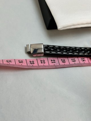 Pulsera Guess Unisex Acero Inoxidable Negra cuero