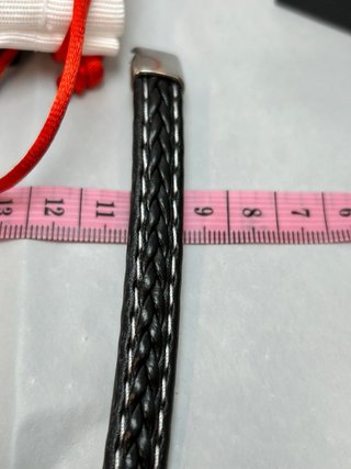 Pulsera Guess Unisex Acero Inoxidable Negra cuero