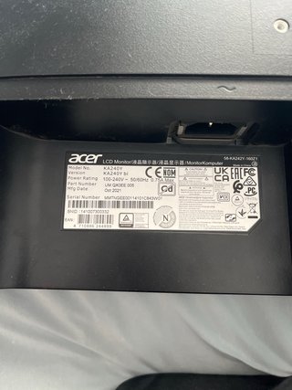 Monitor Acer Negro