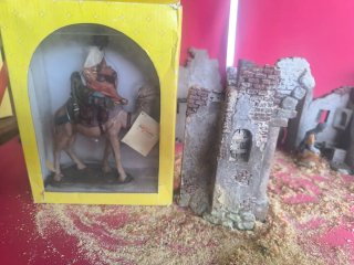 Figura Belén Rey Mago a Camello y ruina