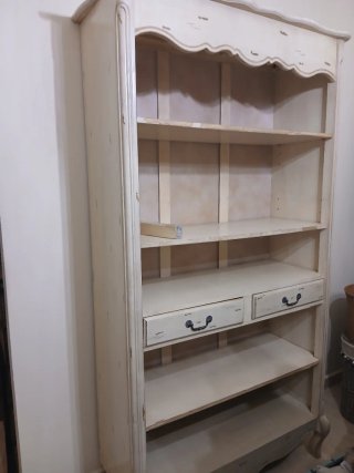 Estantería madera provenzal beige/marrón