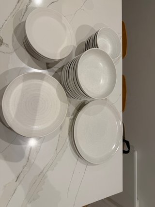 Juego vajilla gres, 8 personas, completa