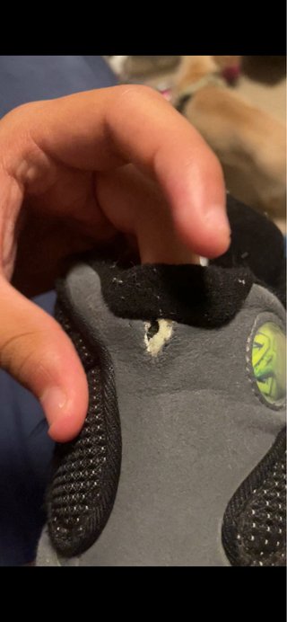 Jordan 13 Negro Blanco