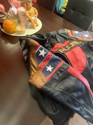 Chaqueta de piel exclusiva para moto