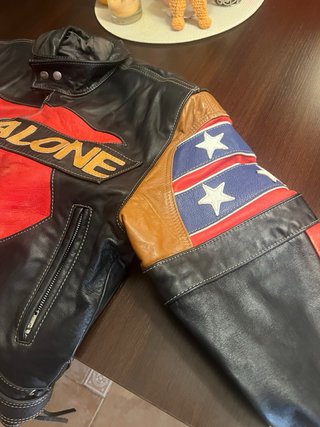 Chaqueta de piel exclusiva para moto