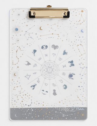 Portapapeles A4 transparente signos zodiacales