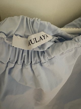 Blusa Mulaya Azul Hombros Descubiertos