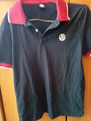 Polo North Sails S Nero/Rosso