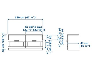 Mueble de Salón Blanco Ikea, URGE.
