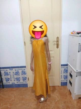 Vestido rojo largo tirantes