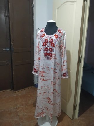 Vestido rojo largo tirantes