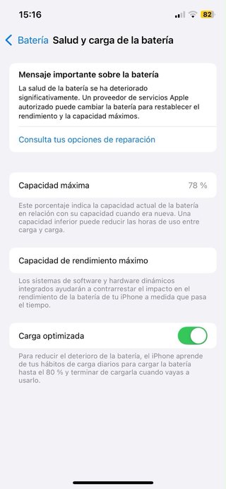 iPhone 12 128GB Morado 78% bateria
