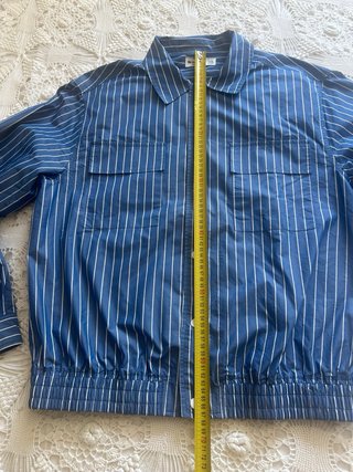 Giacca-camicia Pull&Bear righe azzurre