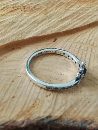 Anillo Pandora Tiana Princesa Talla 56 Plata