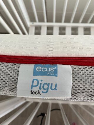 Cuna blanca Zara Home + colchon ecus pingu tech