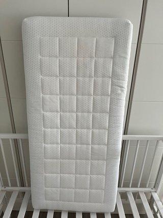 Cuna blanca Zara Home + colchon ecus pingu tech