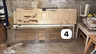 Puertas madera maciza antiguas 2 hojas