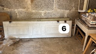 Puertas madera maciza antiguas 2 hojas