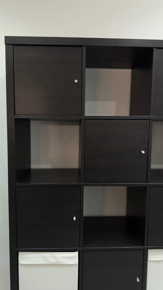 Estantería Kallax 182x182 Negra con Puertas