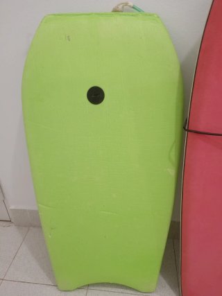 Tabla de surf Triboard verde lima