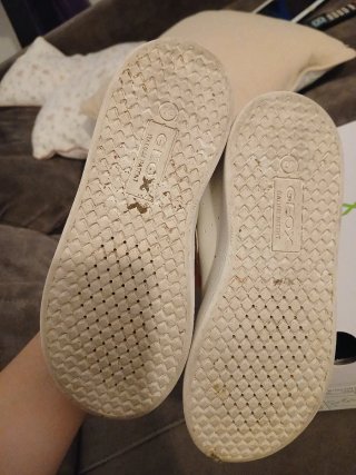 Zapatillas Geox niña blancas y rosas