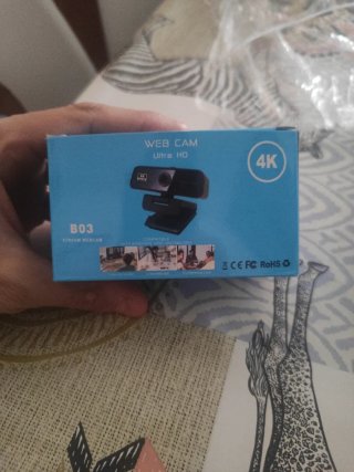Webcam 4K ultra HD Negra