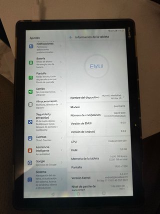 Tablet Huawei Dorado/Plateado