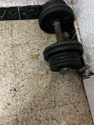 2 Mancuernas de gimnasio 18kg
